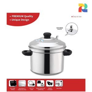 Missippi Stainless Steel 4-Plate Idli Maker – 72 Mini Idlis, Silver
